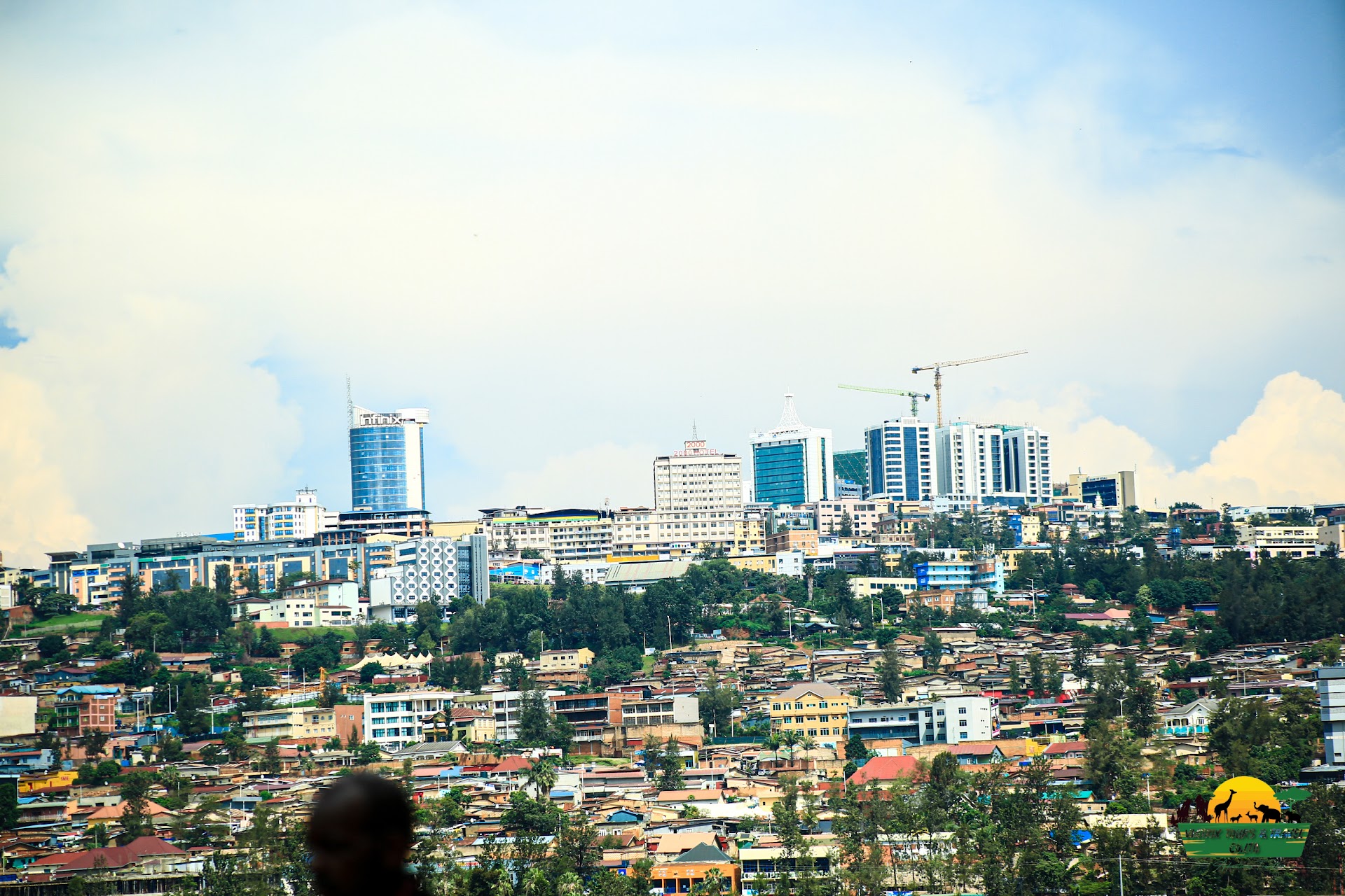 Panoramic view of Kampala city